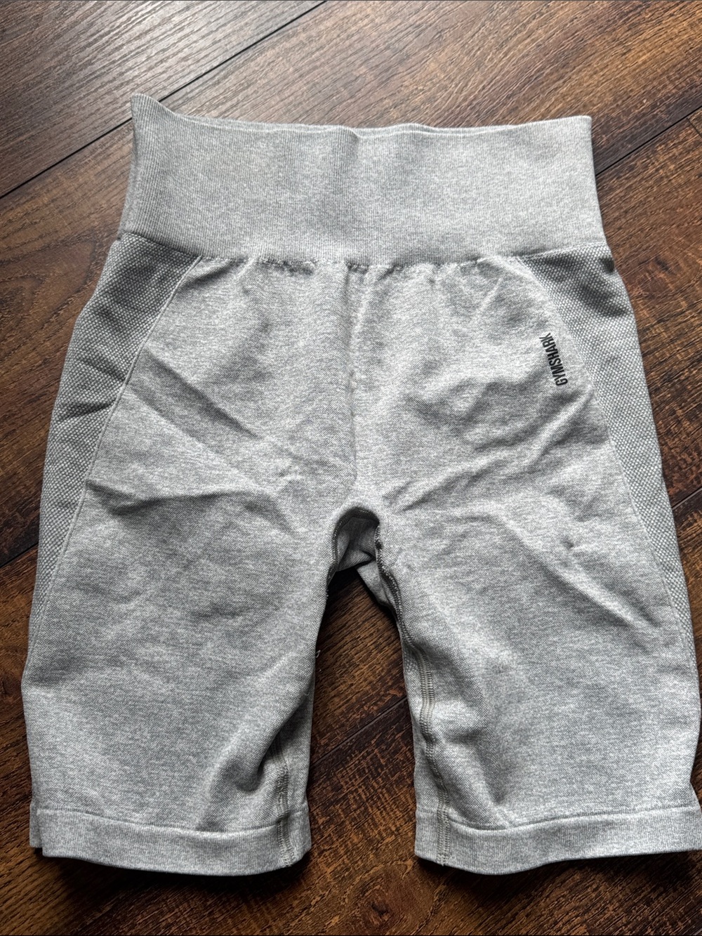 Gymshark Light Gray Seamless Biker Shorts